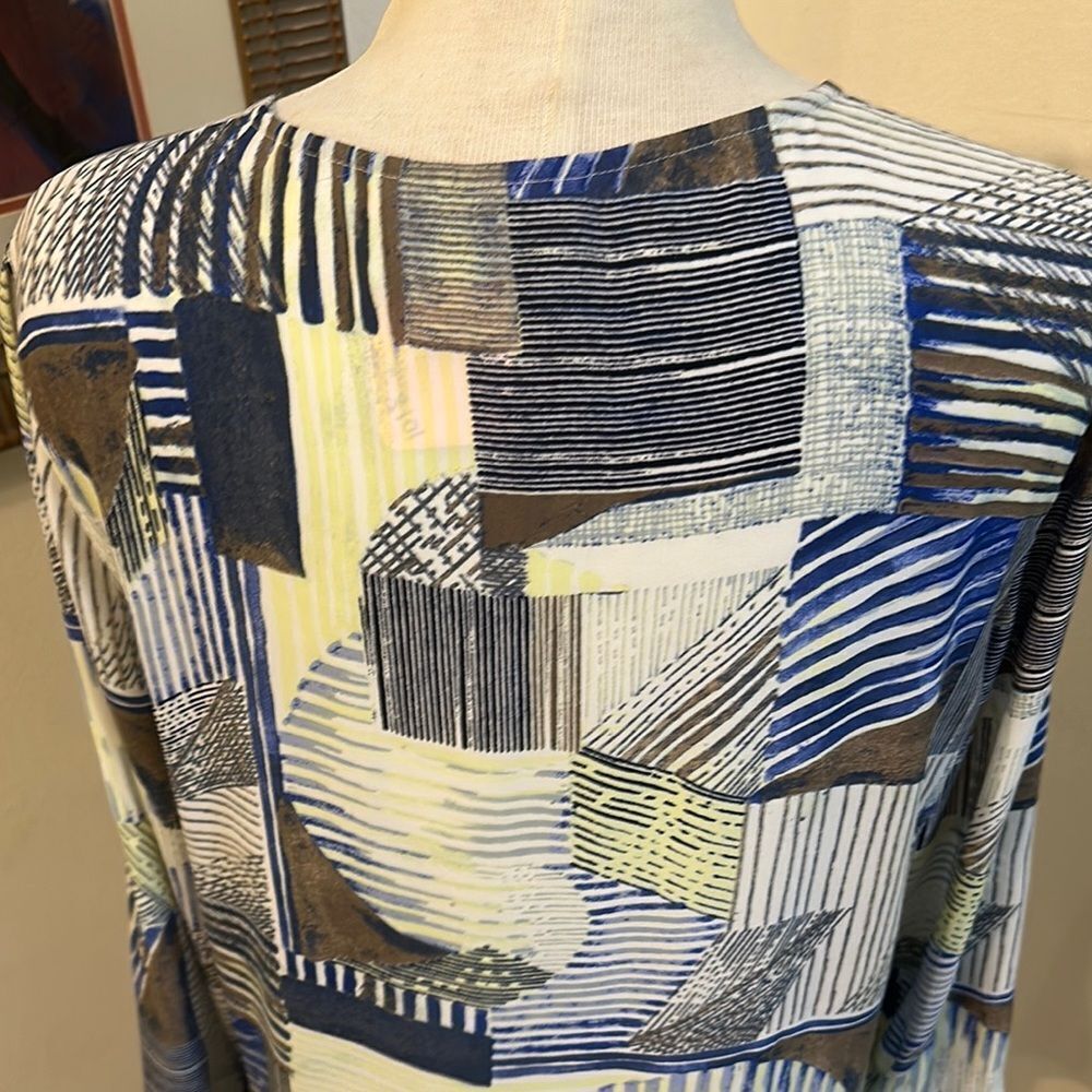 Chico’s Abstract Patterned Asymmetrical Hem Women… - image 7